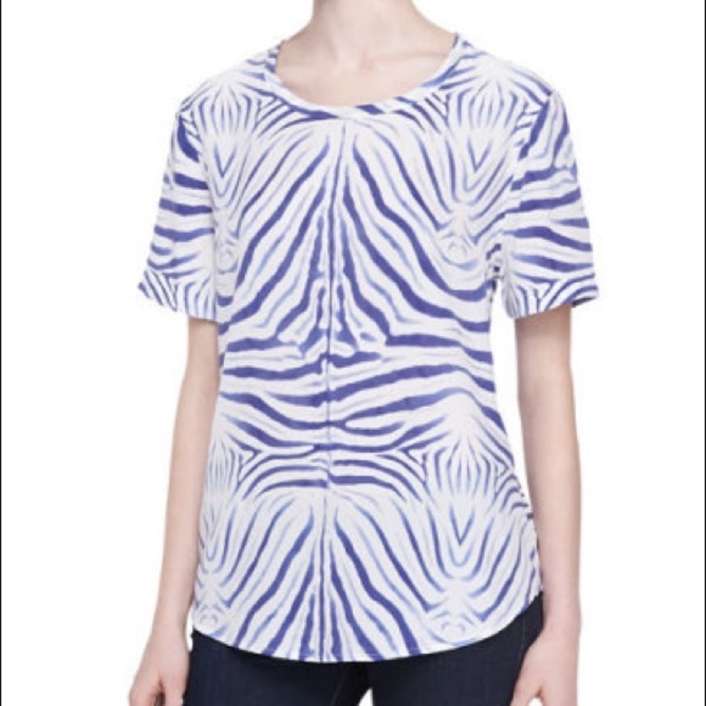 Equipment Femme Riley 100% Blouse Zebra Print M